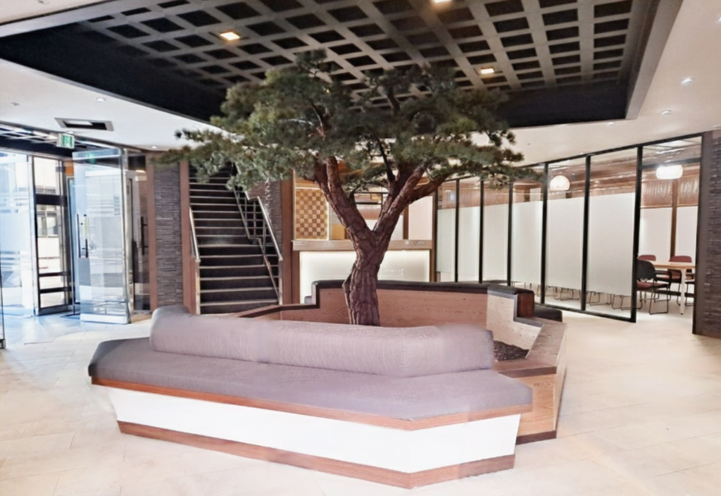 편하게 쉬면서 커피를 마실수 있는 서울역센터 로비공