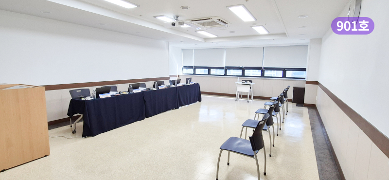 스페이스쉐어 지밸리센터 901호 내부, 면접, 회의, 심사룸