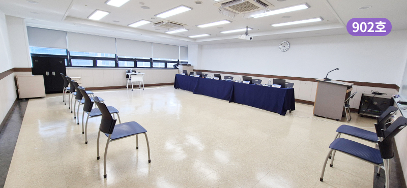 스페이스쉐어 지밸리센터 902호 내부, 면접, 회의, 심사룸